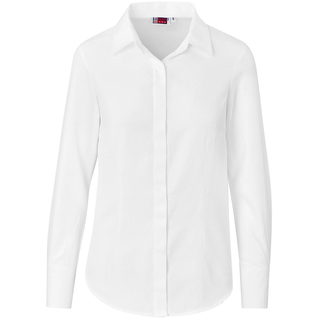 Ladies Long Sleeve Wallstreet Shirt - White | Lounge Shirts | Corporate clothing | Gift Wrap Shop