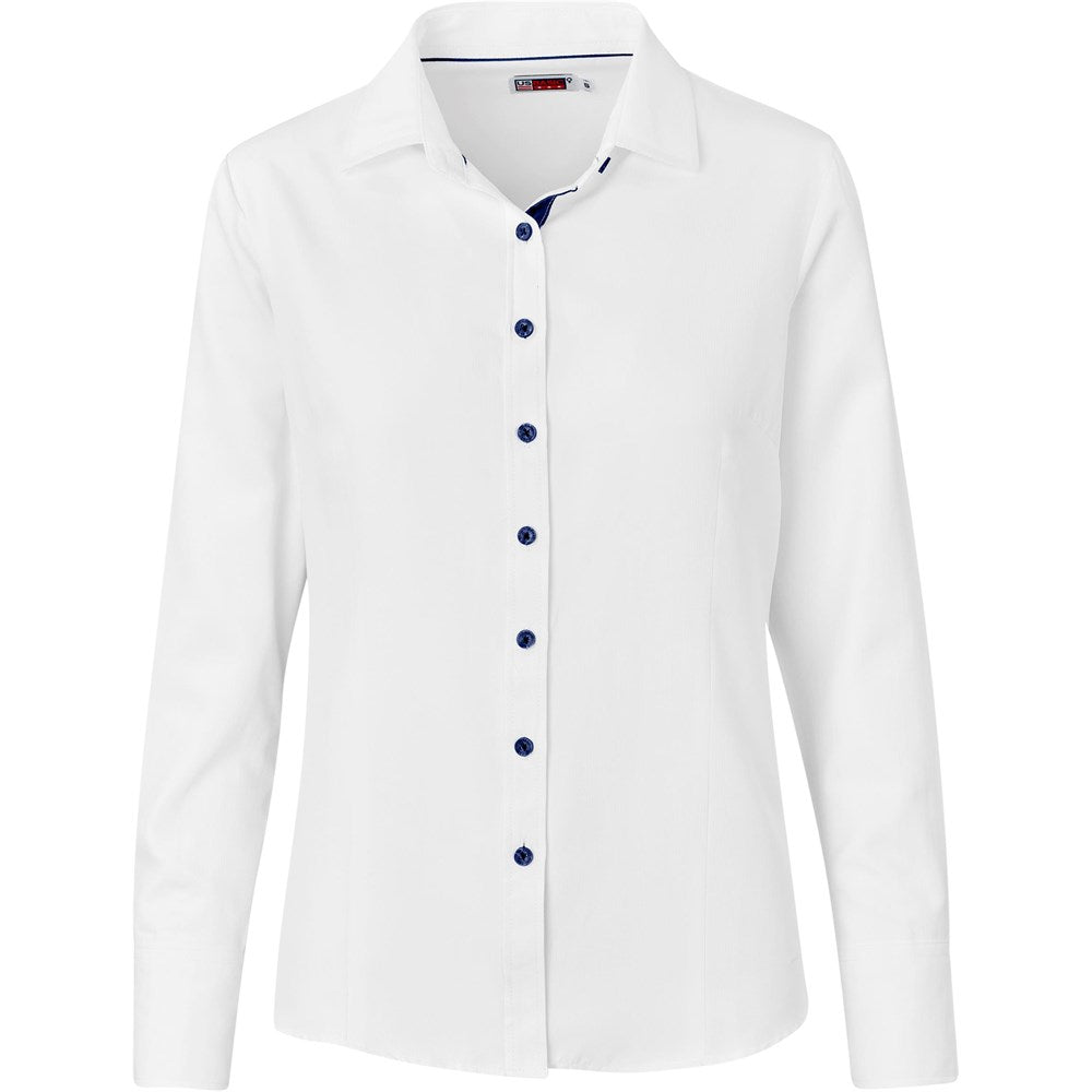 Ladies Long Sleeve Casablanca Shirt - Navy | Lounge Shirts | Corporate clothing | Gift Wrap Shop