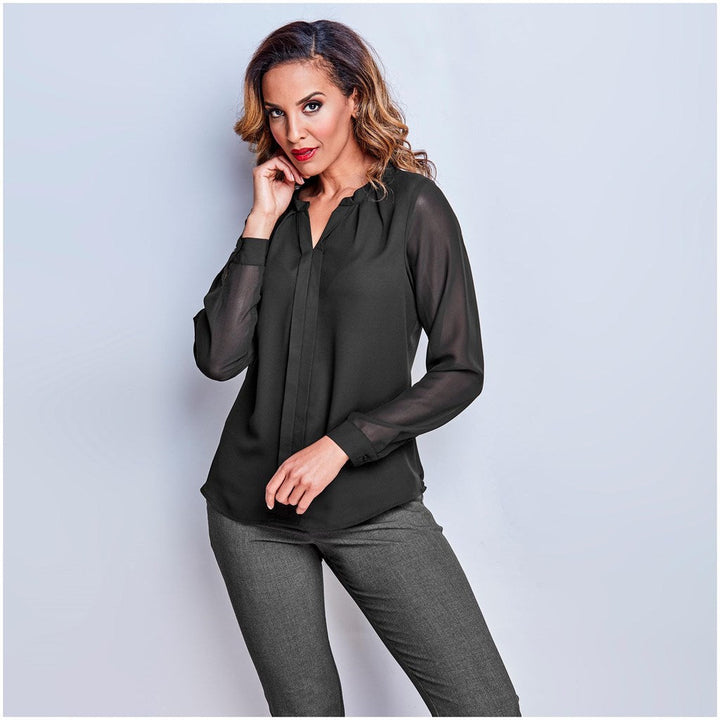 Ladies Long Sleeve Zenobia Blouse | Lounge Shirts | Corporate clothing | Gift Wrap Shop