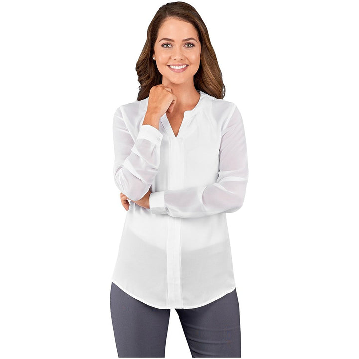 Ladies Long Sleeve Zenobia Blouse | Lounge Shirts | Corporate clothing | Gift Wrap Shop