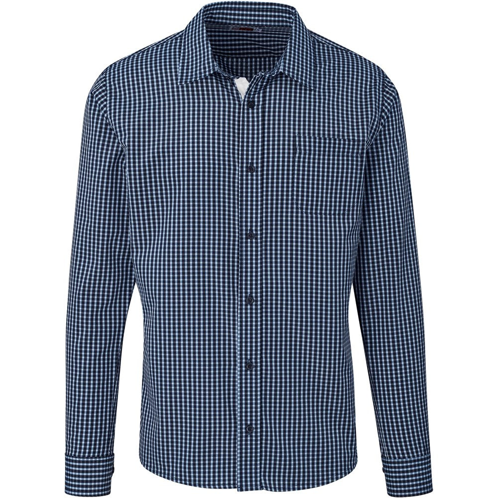 Mens Long Sleeve Kenton Shirt - Navy | Lounge Shirts | Corporate clothing | Gift Wrap Shop