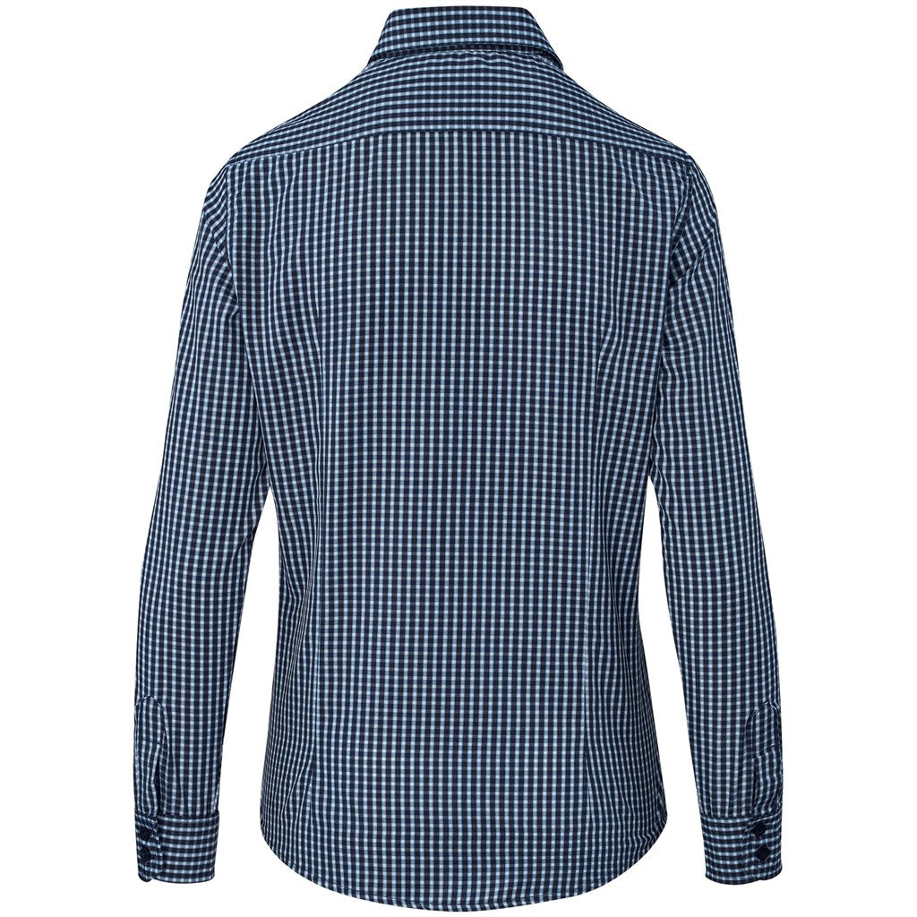 Ladies Long Sleeve Kenton Shirt - Navy | Lounge Shirts | Corporate clothing | Gift Wrap Shop