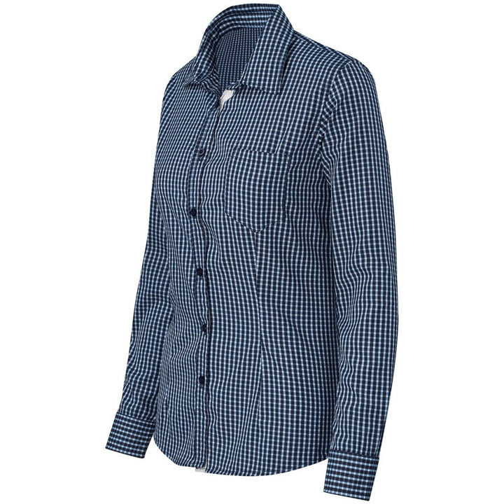 Ladies Long Sleeve Kenton Shirt - Navy | Lounge Shirts | Corporate clothing | Gift Wrap Shop