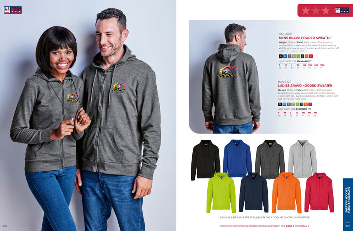 Mens Bravo Hooded Sweater | Corporate Clothing | Just Brand