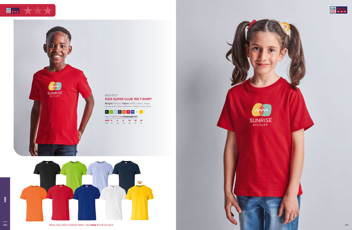 Kids Super Club 150 T-Shirt | T-Shirts | Custom-branded Kids Clothing | Giftwrap Shop