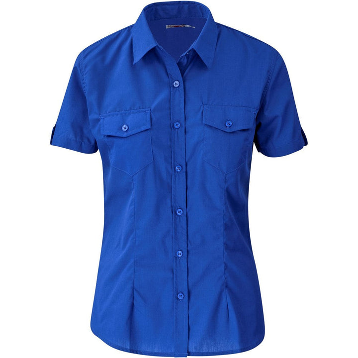 Ladies Short Sleeve Kensington Shirt - Royal Blue | Lounge Shirts | Corporate clothing | Gift Wrap Shop