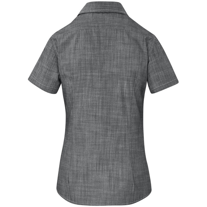 Ladies Short Sleeve Windsor Shirt - Grey | Lounge Shirts | Corporate clothing | Gift Wrap Shop