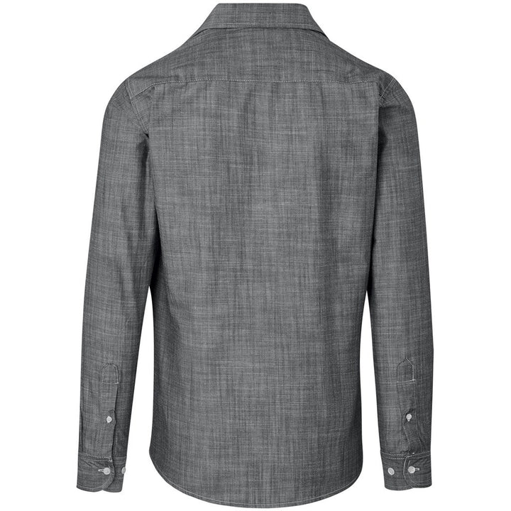 Mens Long Sleeve Windsor Shirt - Grey | Lounge Shirts | Corporate clothing | Gift Wrap Shop