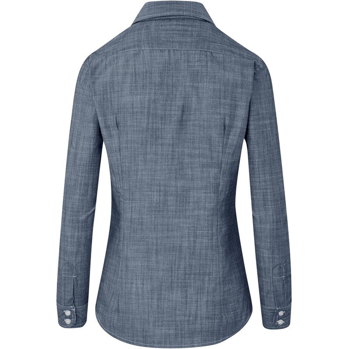 Ladies Long Sleeve Windsor Shirt - Navy | Lounge Shirts | Corporate clothing | Gift Wrap Shop