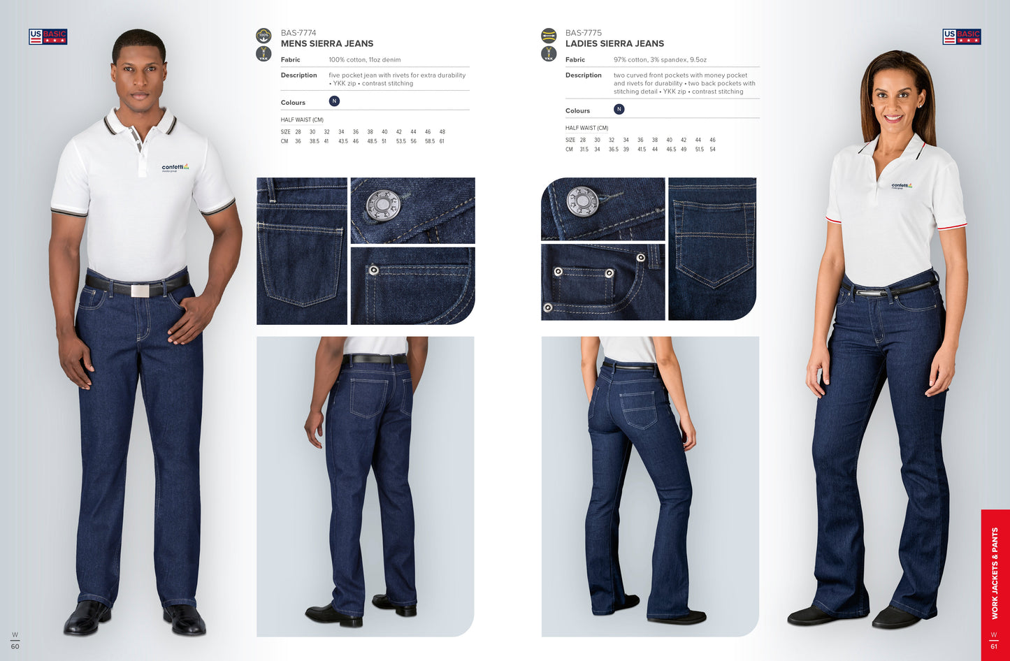Ladies Bootleg Sierra Jeans-Pants Skirts and Belts | Corporate Clothing | Gift Wrap Shop