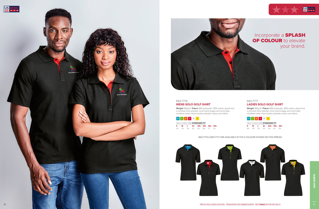 Ladies Solo Golf Shirt | Golf Shirts | Custom-branded corporate clothing | Giftwrap Shop