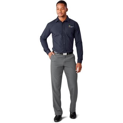 Mens Cambridge Flat Front Pants - Grey-Pants Skirts And Belts | Corporate Clothing | Gift Wrap Shop