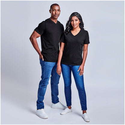 Mens Super Club 165 V-Neck T-Shirt | Personalised & Custom Branded Corporate Clothing | Just Brand