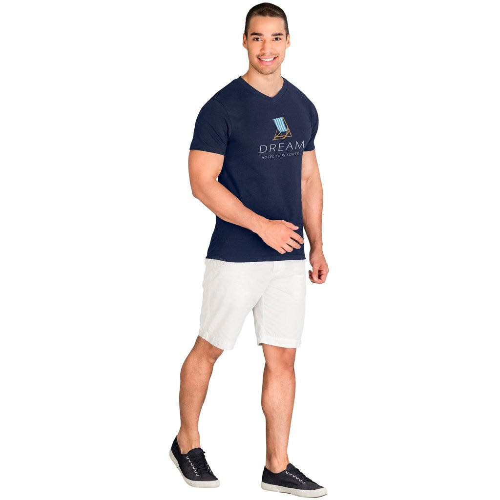 Mens Super Club 165 V-Neck T-Shirt | Personalised & Custom Branded Corporate Clothing | Just Brand