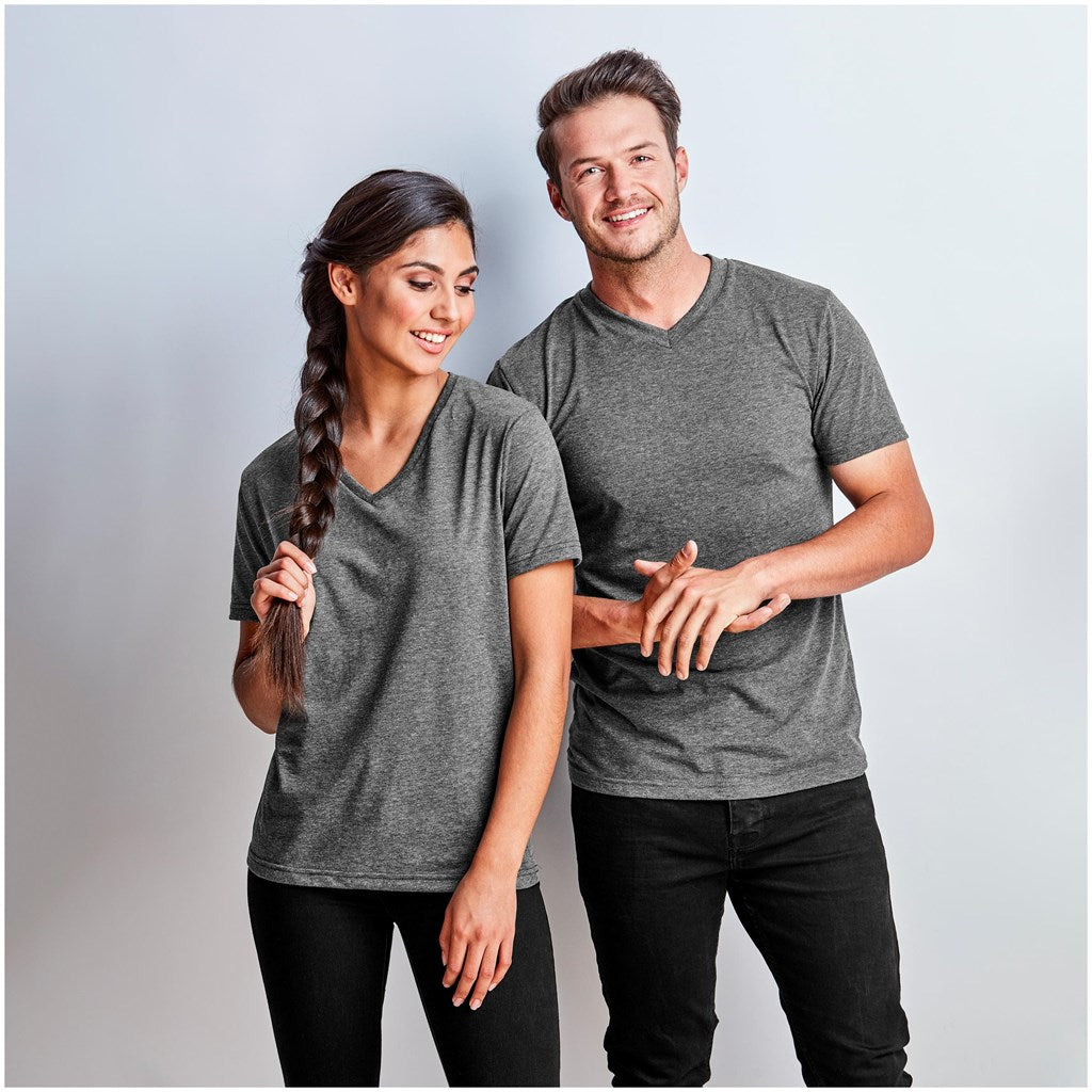 Ladies Michigan Melange V-Neck T-Shirt | Personalised & Custom Branded Corporate Clothing | Just Brand