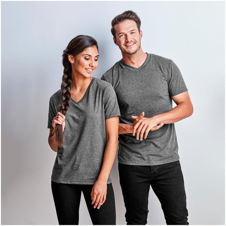 Ladies Michigan Melange V-Neck T-Shirt | Personalised & Custom Branded Corporate Clothing | Just Brand