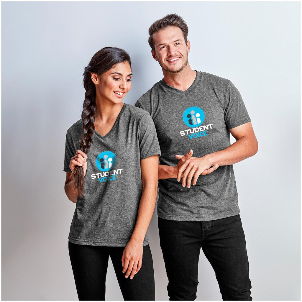 Ladies Michigan Melange V-Neck T-Shirt | Personalised & Custom Branded Corporate Clothing | Just Brand