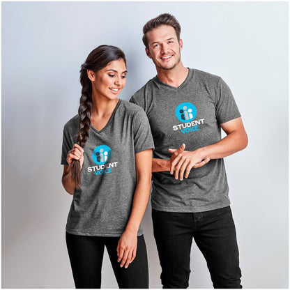 Ladies Michigan Melange V-Neck T-Shirt | Personalised & Custom Branded Corporate Clothing | Just Brand