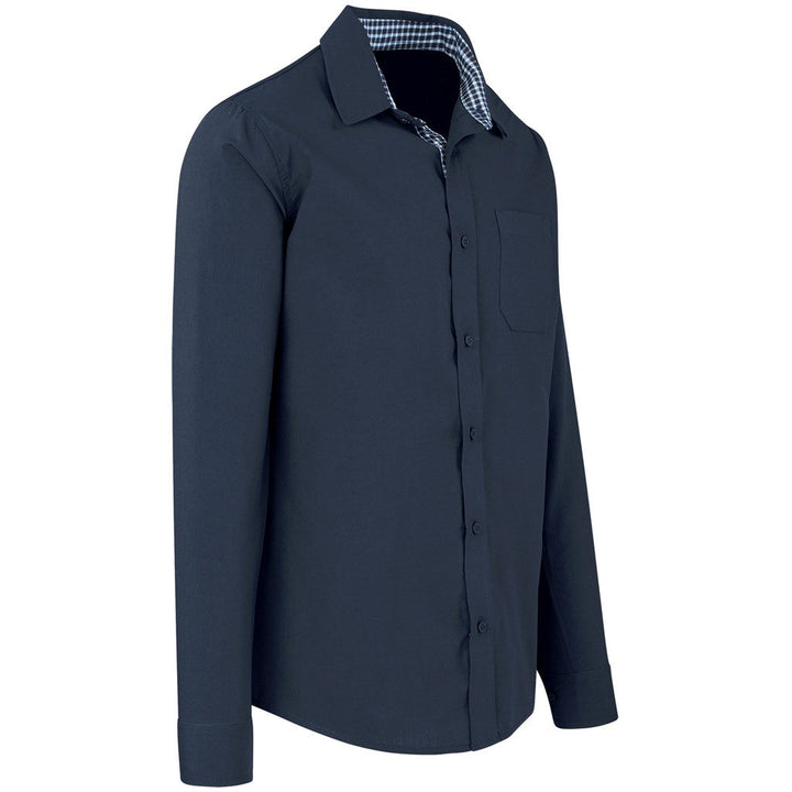 Mens Long Sleeve Warrington Shirt - Navy | Lounge Shirts | Corporate clothing | Gift Wrap Shop