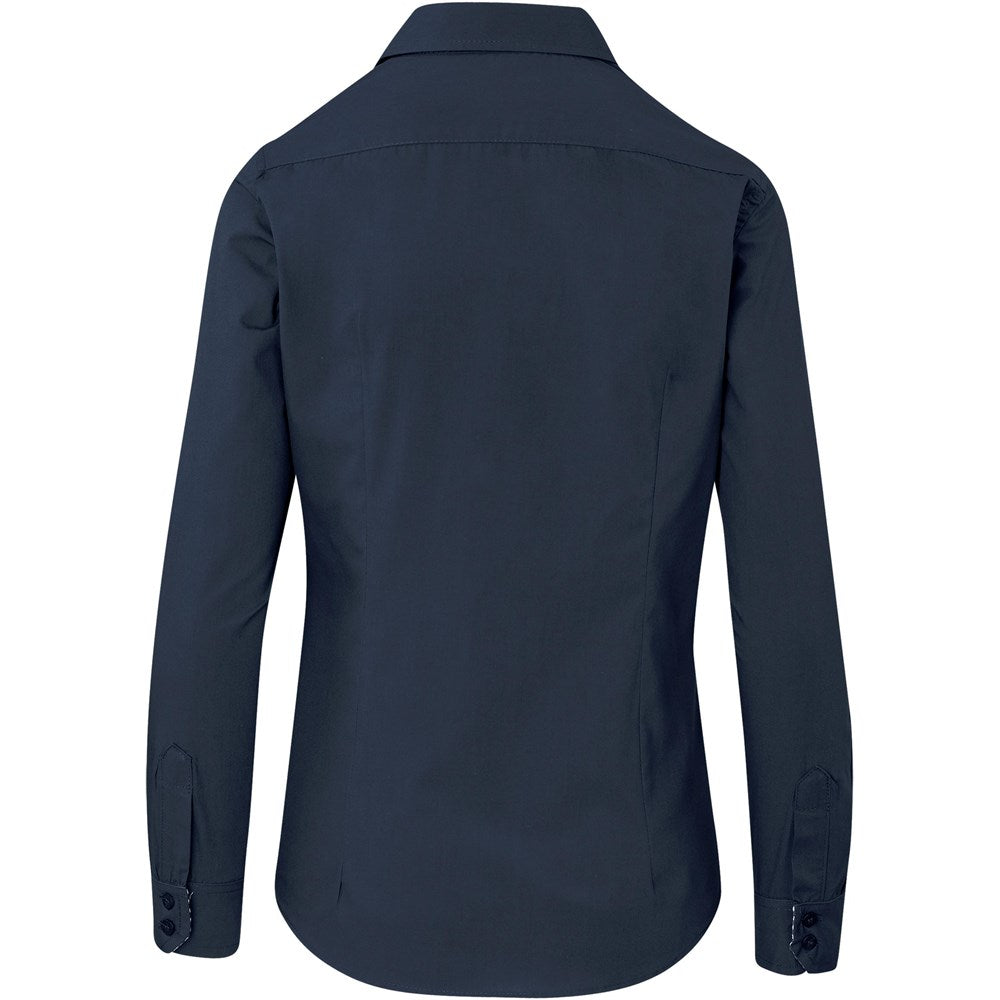 Ladies Long Sleeve Warrington Shirt - Navy | Lounge Shirts | Corporate clothing | Gift Wrap Shop