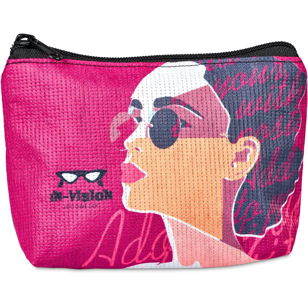 Hoppla Leanne RPET Stitch-Bond Mini Toiletry Bag-Custom Toiletry and Cosmetic Bags-Gift Wrap Shop