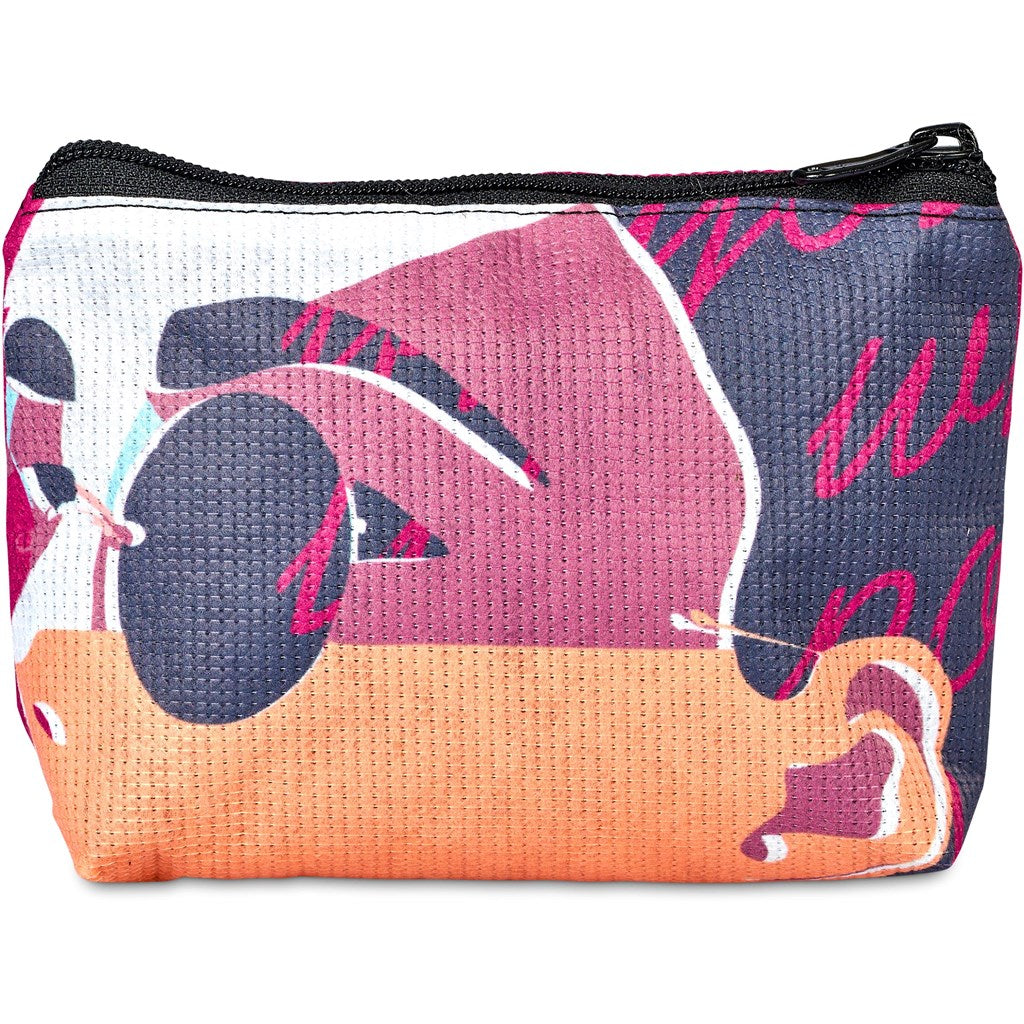 Hoppla Leanne RPET Stitch-Bond Mini Toiletry Bag-Custom Toiletry and Cosmetic Bags-Gift Wrap Shop