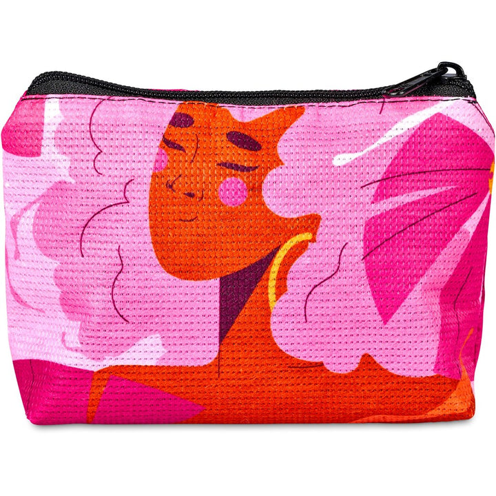 Hoppla Leanne RPET Stitch-Bond Mini Toiletry Bag-Custom Toiletry and Cosmetic Bags-Gift Wrap Shop