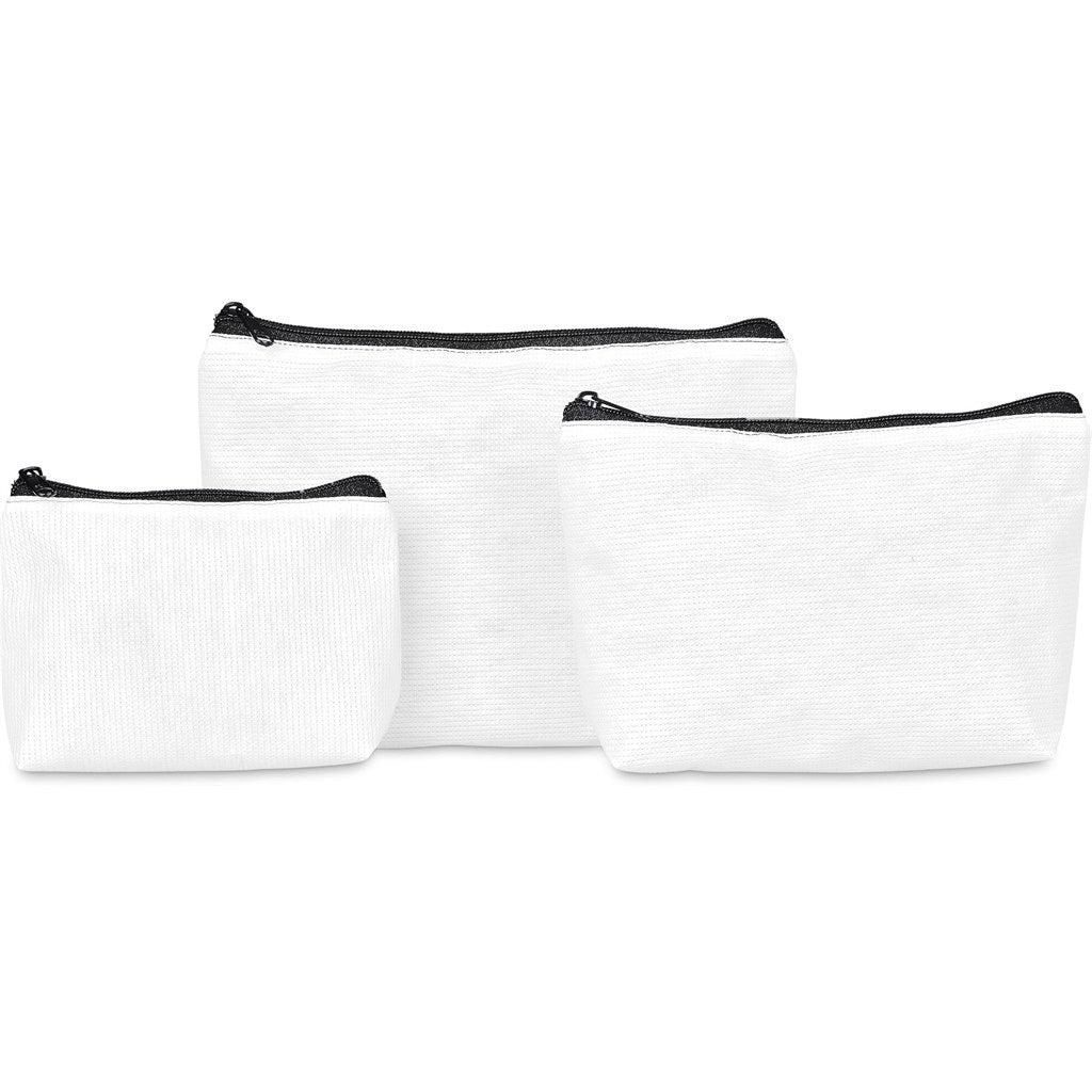 Hoppla Leanne RPET Stitch-Bond Mini Toiletry Bag-Custom Toiletry and Cosmetic Bags-Gift Wrap Shop