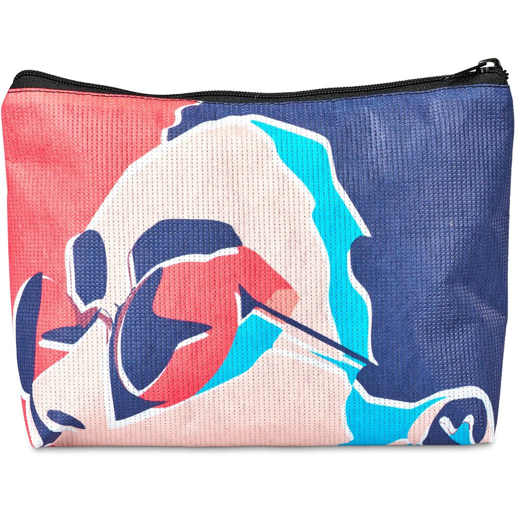 Hoppla Leanne RPET Stitch-Bond Maxi Toiletry Bag-Custom Toiletry and Cosmetic Bags-Gift Wrap Shop