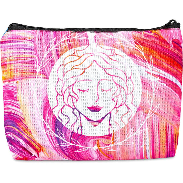 Hoppla Leanne RPET Stitch-Bond Maxi Toiletry Bag-Custom Toiletry and Cosmetic Bags-Gift Wrap Shop