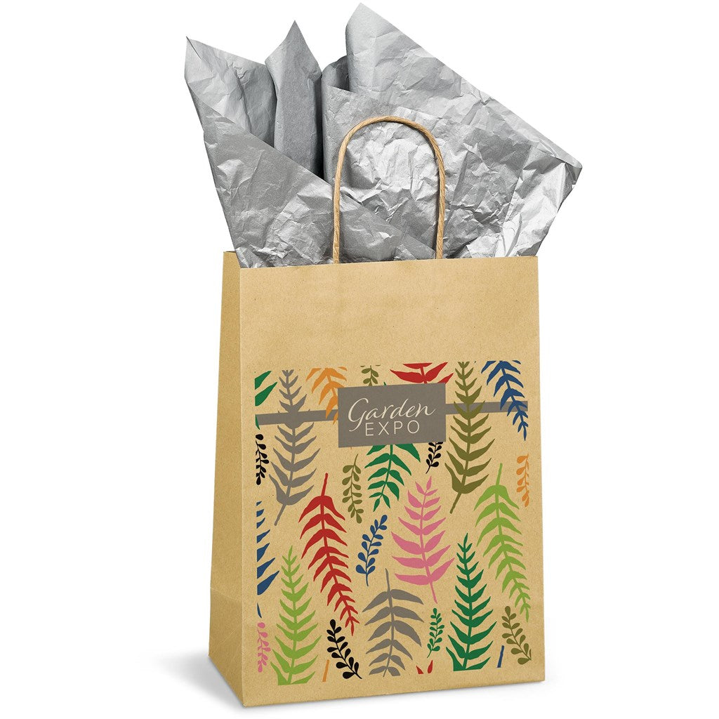 Ecological Digital Print Midi Paper Gift Bag 150gsm