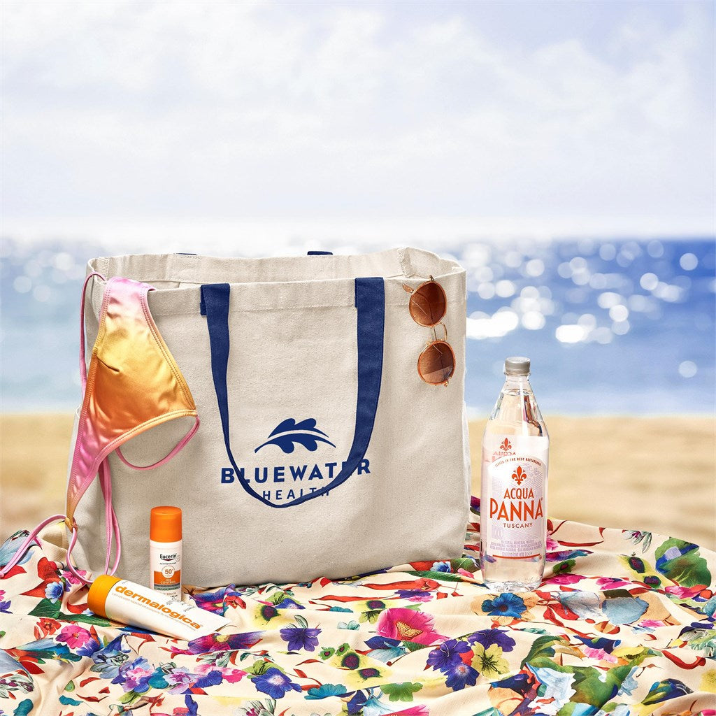 Kooshty Barbados Large Cotton Beach Bag-Shoppers and Totes | Custom-branded & Personalised Bags | Giftwrap Shop