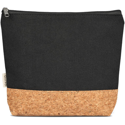 Okiyo Koruku Cork & Cotton Cosmetic Bag-Custom-branded & Personalised-Cosmetic Bags-Just Brand