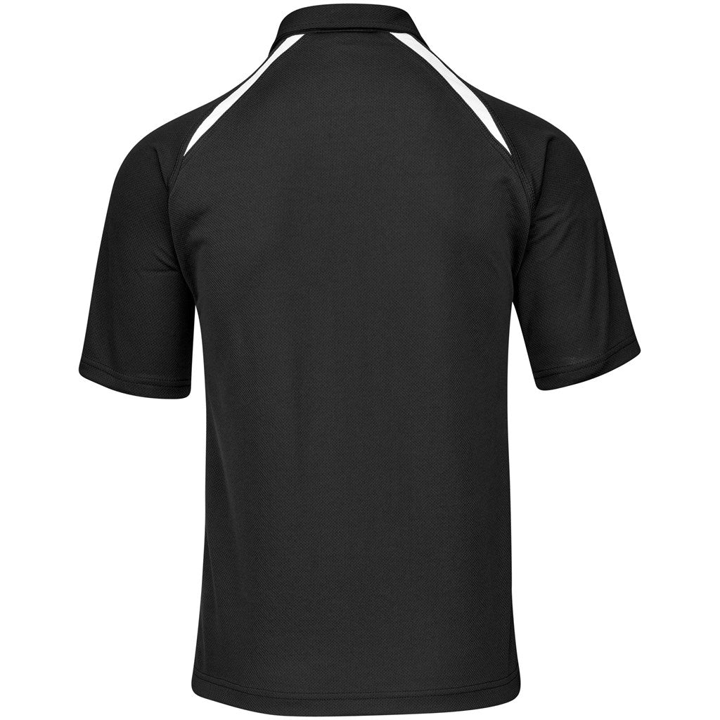 Mens Splice Golf Shirt - Black White | Golf Shirts | Custom-branded corporate clothing | Giftwrap Shop