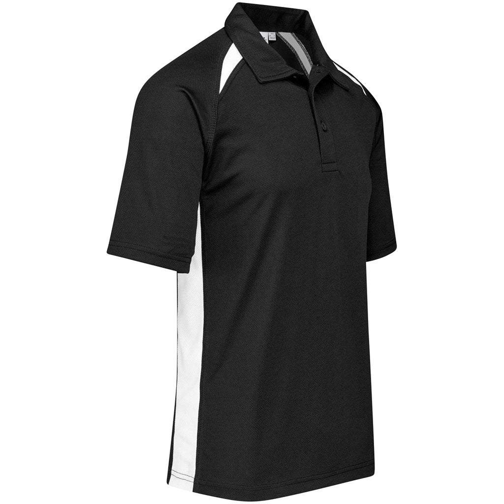 Mens Splice Golf Shirt - Black White | Golf Shirts | Custom-branded corporate clothing | Giftwrap Shop