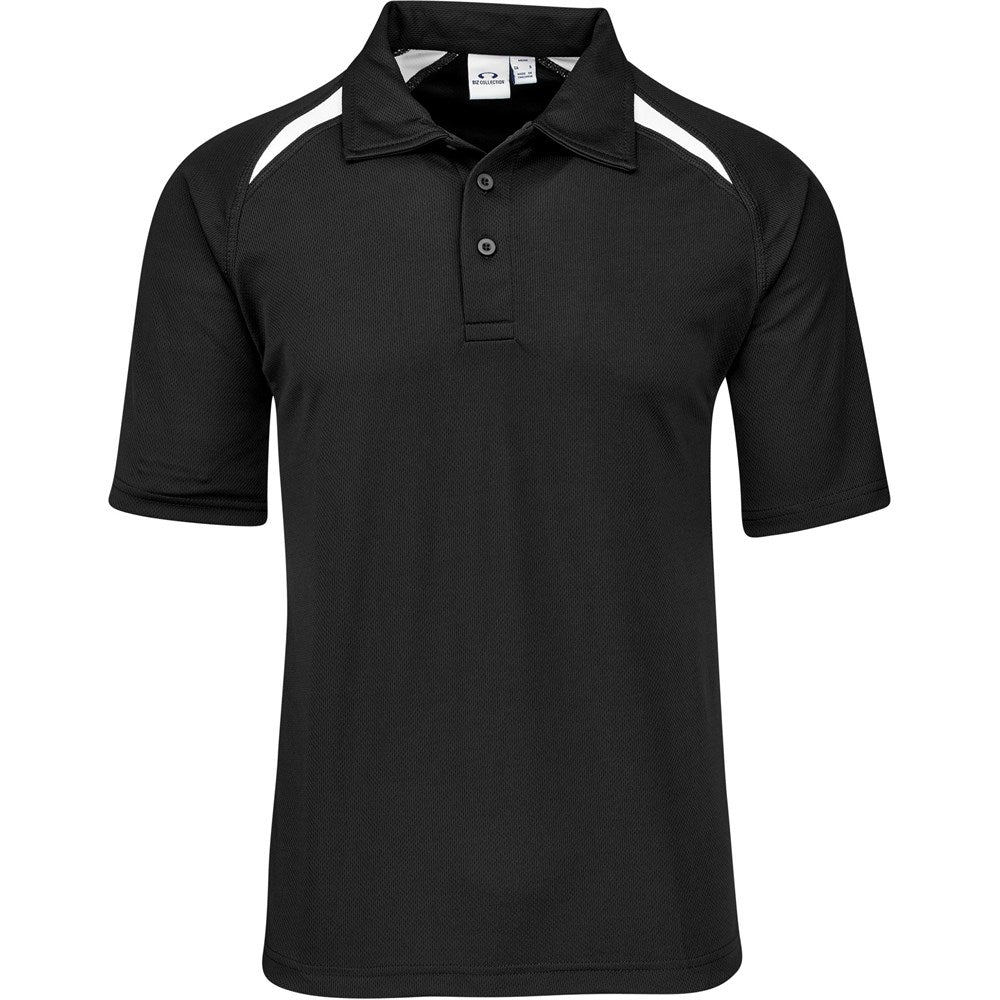 Mens Splice Golf Shirt - Black White | Golf Shirts | Custom-branded corporate clothing | Giftwrap Shop