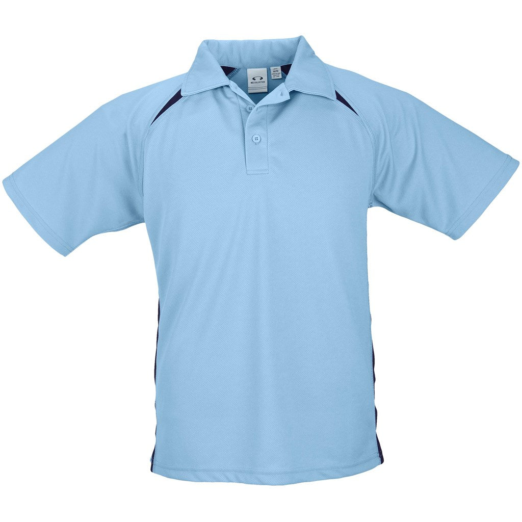 Mens Splice Golf Shirt - Light Blue | Golf Shirts | Custom-branded corporate clothing | Giftwrap Shop