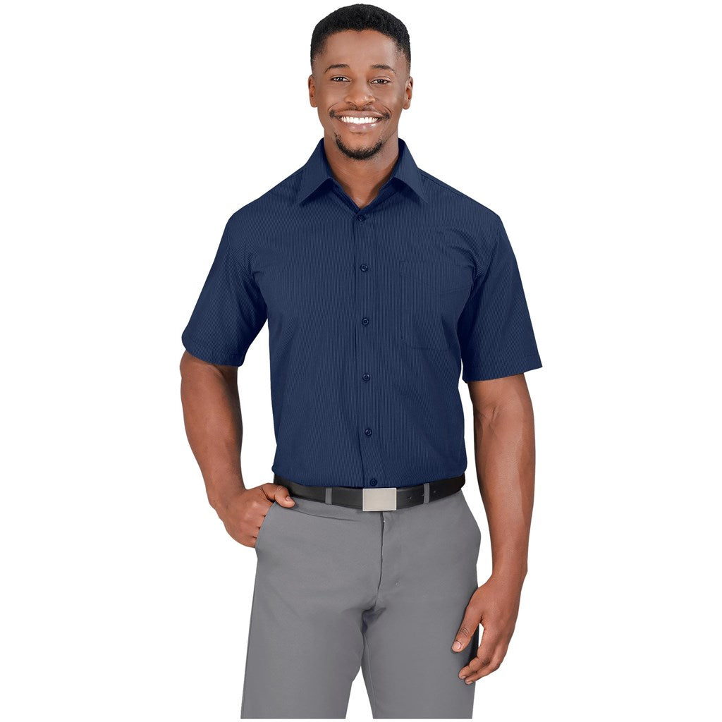 Mens Short Sleeve Micro Check Shirt | Lounge Shirts | Corporate clothing | Gift Wrap Shop