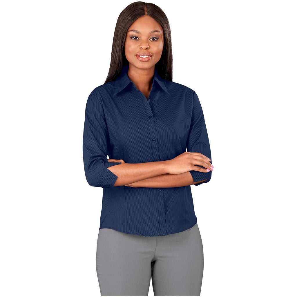 Ladies 3/4 Sleeve Micro Check Shirt | Lounge Shirts | Corporate clothing | Gift Wrap Shop