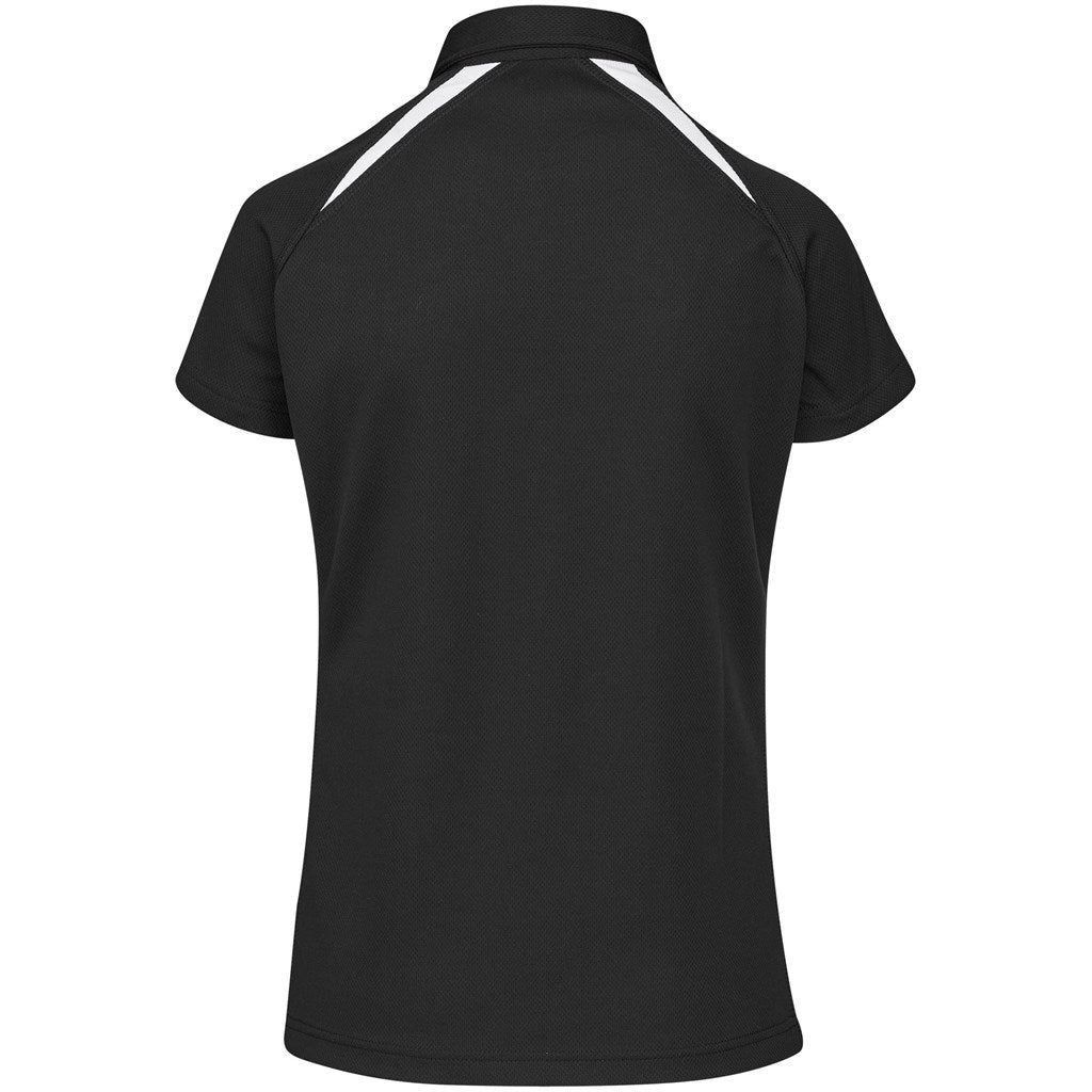 Ladies Splice Golf Shirt - Black White | Golf Shirts | Custom-branded corporate clothing | Giftwrap Shop