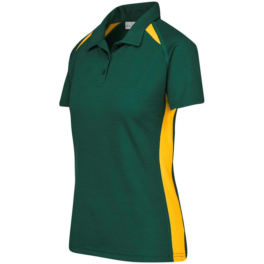 Ladies Splice Golf Shirt - Green Gold | Golf Shirts | Custom-branded corporate clothing | Giftwrap Shop