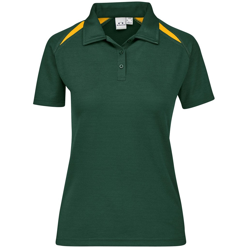 Ladies Splice Golf Shirt - Green Gold | Golf Shirts | Custom-branded corporate clothing | Giftwrap Shop