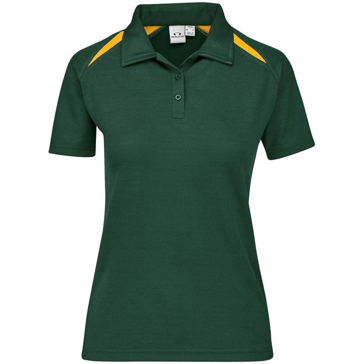 Ladies Splice Golf Shirt - Green Gold | Golf Shirts | Custom-branded corporate clothing | Giftwrap Shop