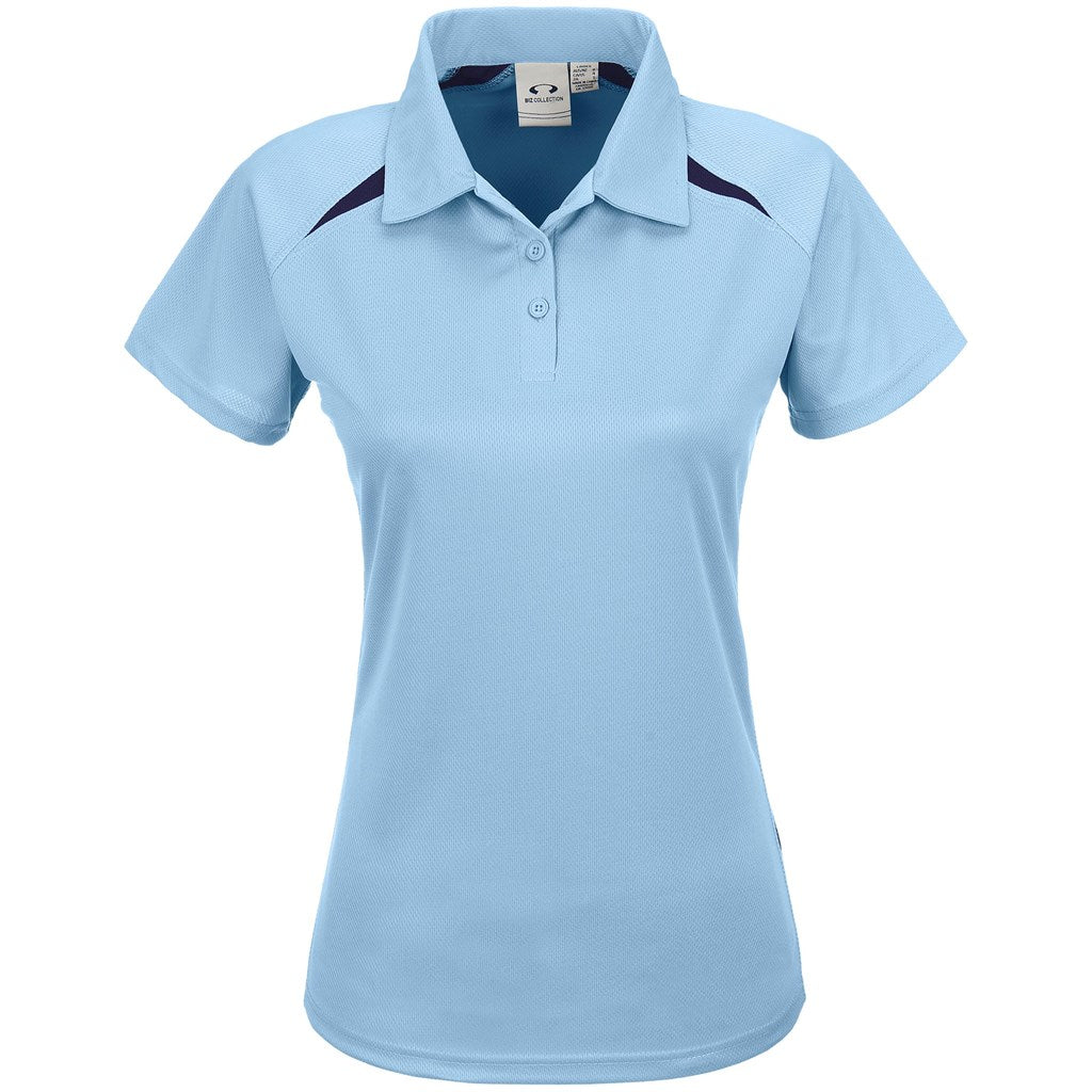 Ladies Splice Golf Shirt - Light Blue | Golf Shirts | Custom-branded corporate clothing | Giftwrap Shop