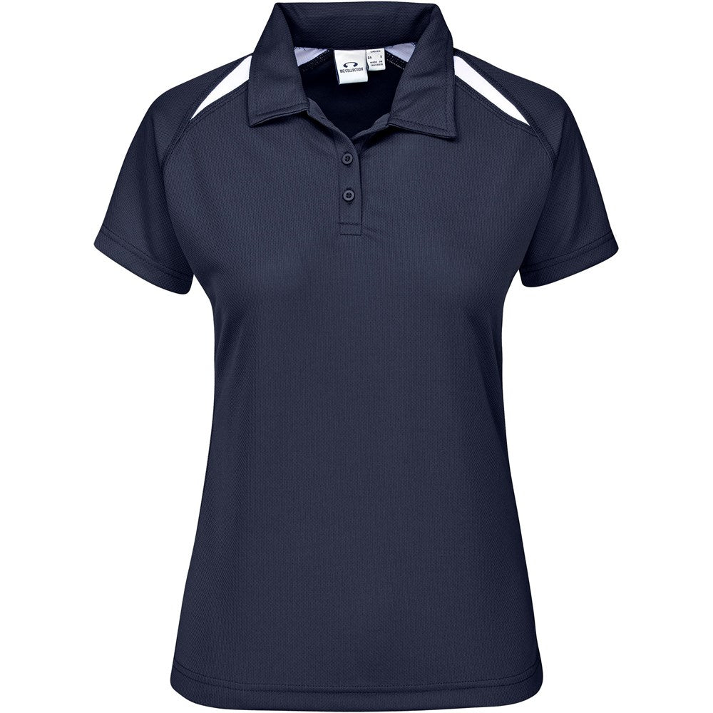 Ladies Splice Golf Shirt - Navy | Golf Shirts | Custom-branded corporate clothing | Giftwrap Shop