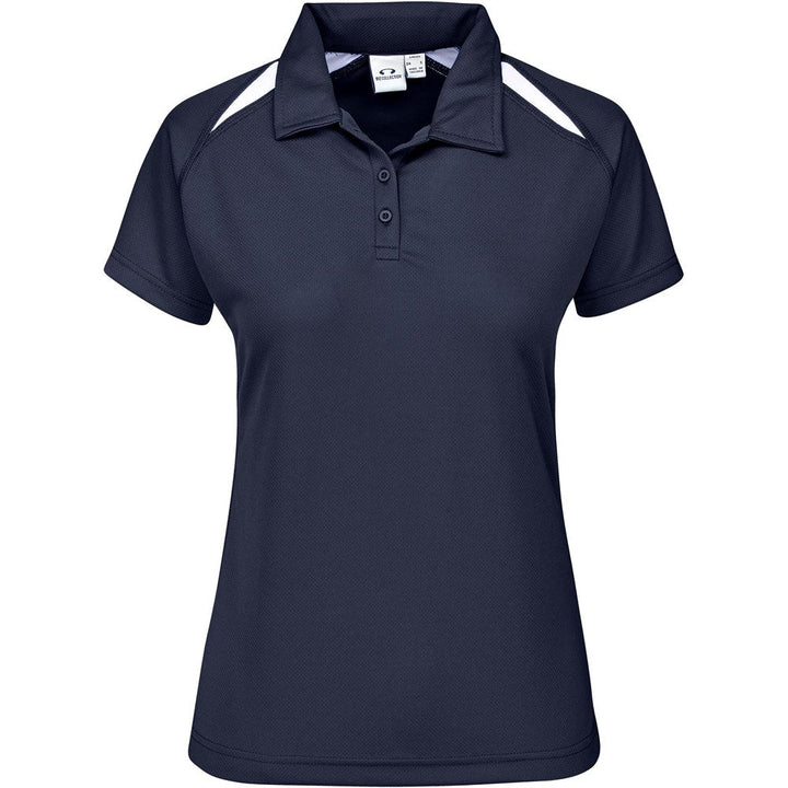 Ladies Splice Golf Shirt - Navy | Golf Shirts | Custom-branded corporate clothing | Giftwrap Shop