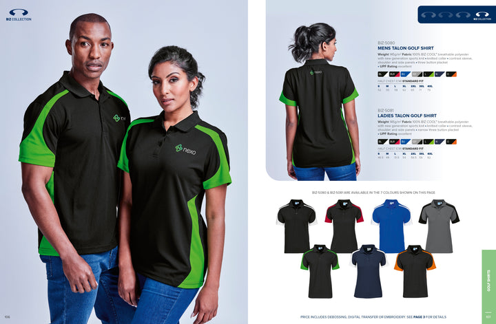 Ladies Talon Golf Shirt | Golf Shirts | Custom-branded corporate clothing | Giftwrap Shop