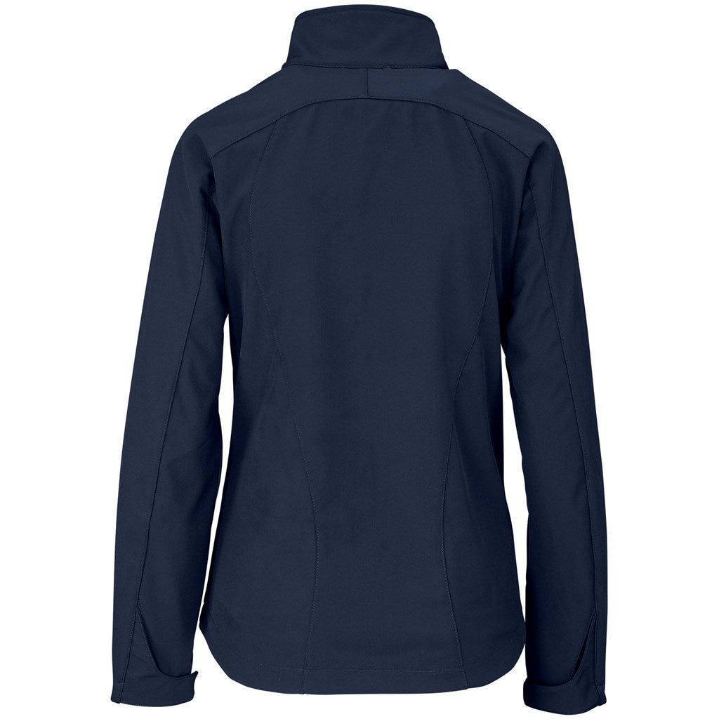 Ladies Geneva Softshell Jacket - Navy | Jackets | Custom-branded corporate clothing | Gift Wrap Shop
