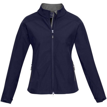 Ladies Geneva Softshell Jacket - Navy | Jackets | Custom-branded corporate clothing | Gift Wrap Shop