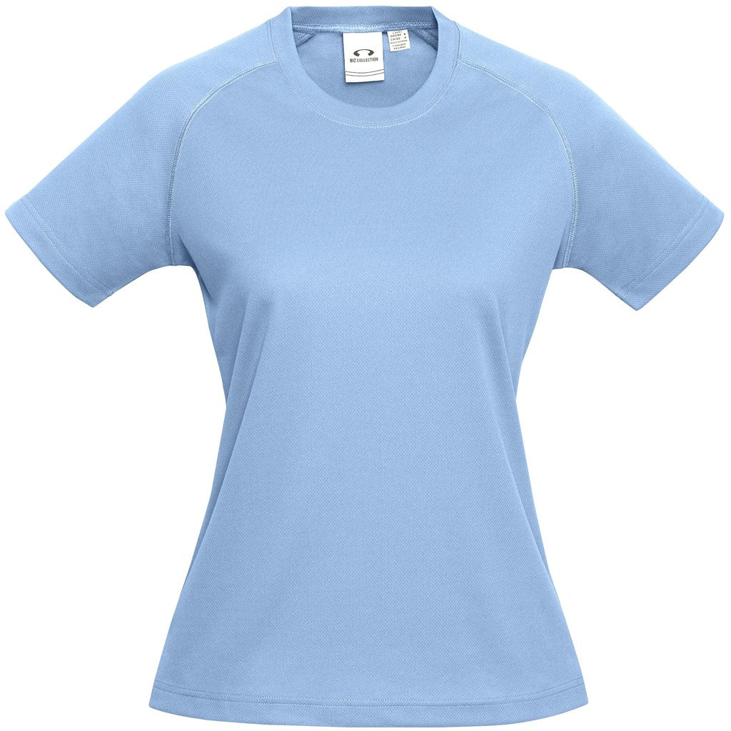 Ladies Sprint T-Shirt - Light Blue-T-Shirts | Custom-branded & Personalised T-shirts | Giftwrap Shop